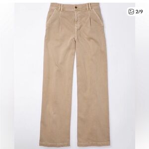 American Eagle Outfitters Wide Leg Stretch Trousers